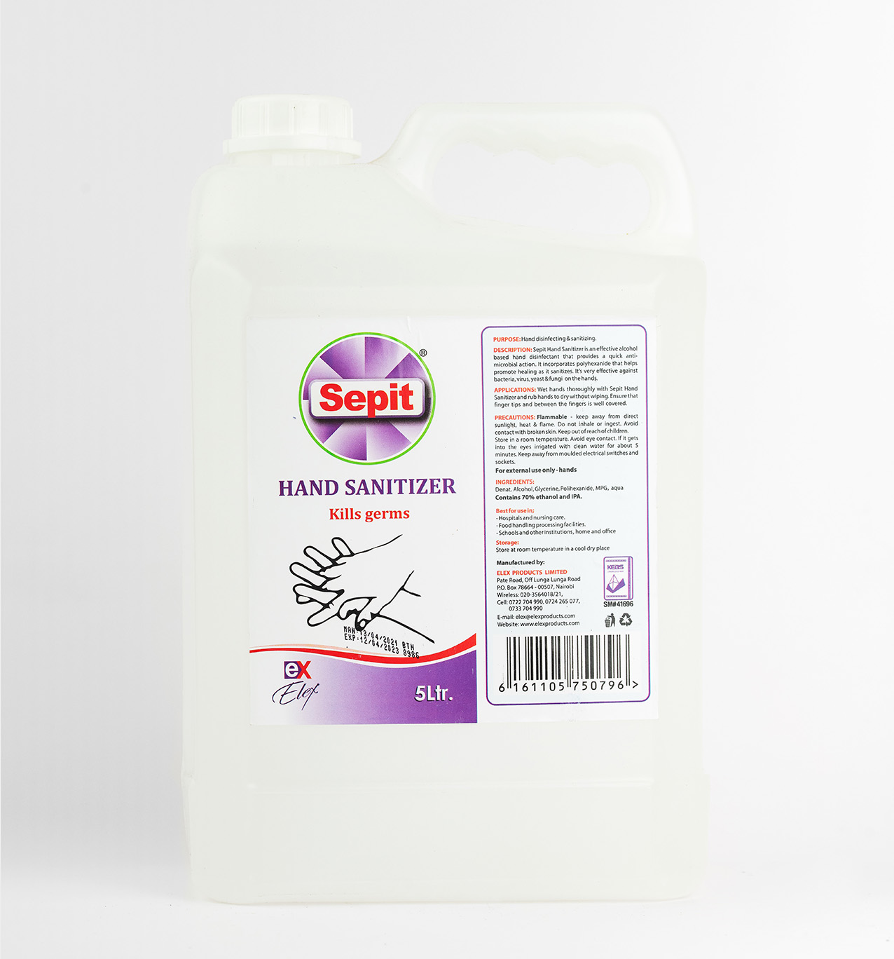 Sepit Hand Sanitizer 5ltrs - Image 2