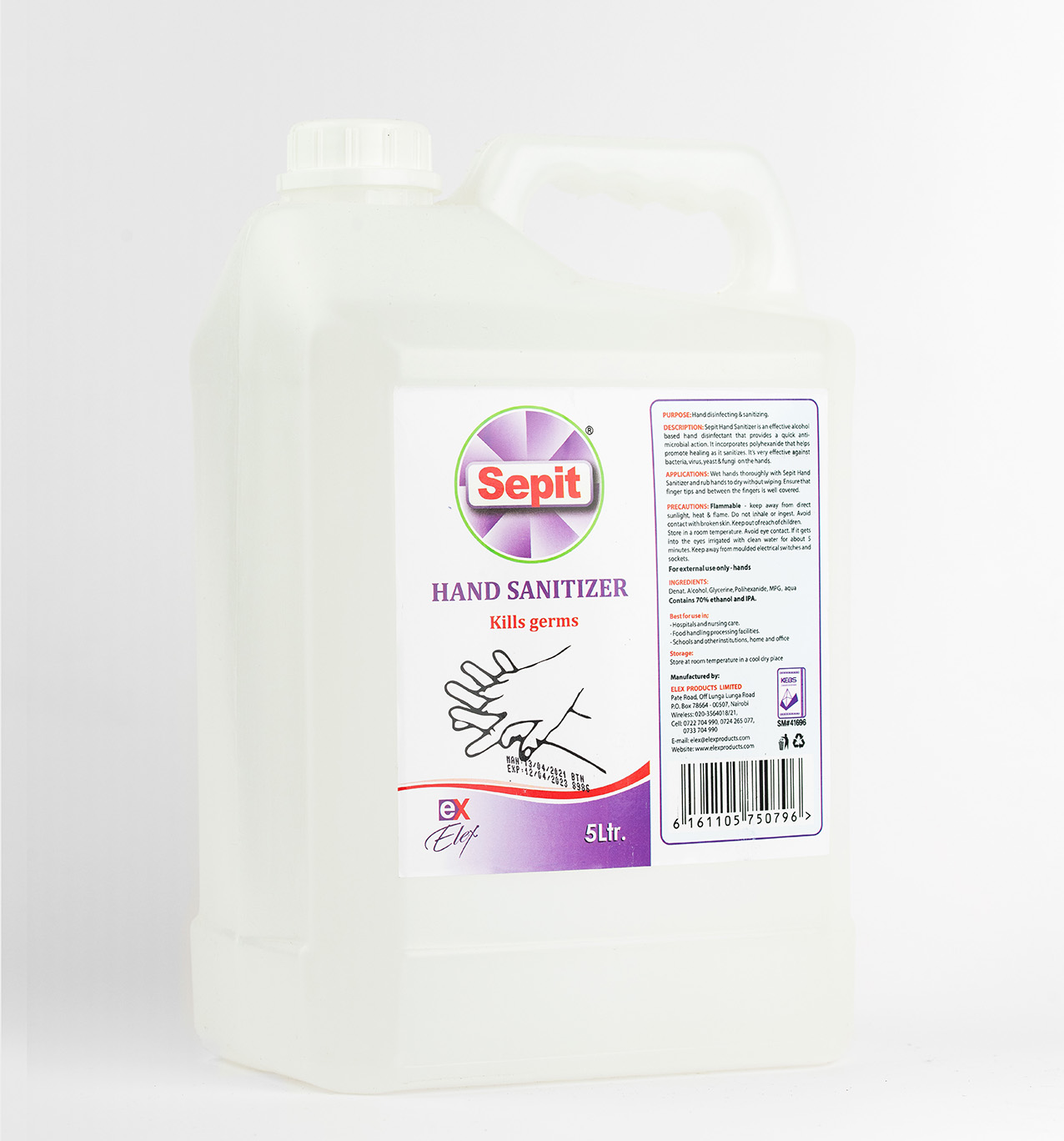 Sepit Hand Sanitizer 5ltrs